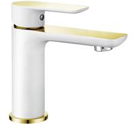 Mexen Alfa robinet de lavabo, blanc/or - 745700-25 4068 5907709173156