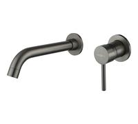 Mexen Alma robinet de lavabo encastré, gun gray brossé - 75015-66 1427 5907709111516