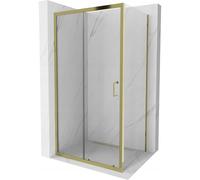 Mexen Apia cabine de douche coulissante 140 x 70 cm, transparente, or - 840-140-070-50-00 14652 5907709153639