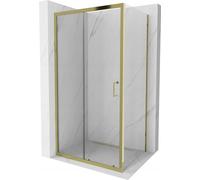 Mexen Apia Paroi de douche pliante 95 x 100 cm, Transparent, Or - 840-095-100-50-00