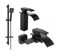 Mexen Aries DQ45 ensemble de baignoire, noir - 744803DQ45-70 5315 5907709183834