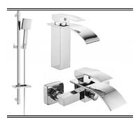 Mexen Aries DQ45 ensemble pour baignoire, chrome - 744803DQ45-00 5313 5907709183810