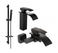 Mexen Aries DQ77 ensemble de bain, noir - 744803DQ77-70 5309 5907709183773