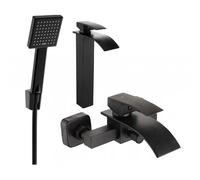 Mexen Aries Ensemble de baignoire R45, noir - 744813R45-70 5351 5907709186705