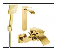 Mexen Aries R45 ensemble de bain, doré - 744813R45-50 5350 5907709186699