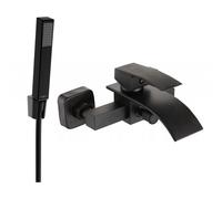 Mexen Aries R77 robinet de baignoire avec ensemble de douche, noir - 74483R77-70 5327 5907709186460