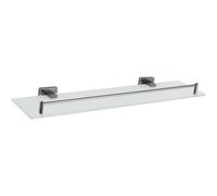 Mexen Arno étagère suspendue en verre, chrome noir - 7020737-73 89598 5905315739308