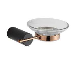 Mexen Aron porte-savon, noir/or rose - 7088139-67 5117 5907709171978
