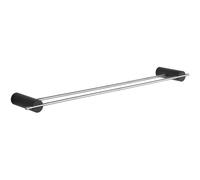 Mexen Aron porte-serviettes double, noir/chrome - 7088125-07 5094 5907709171718