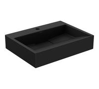 Mexen Ava lavabo de comptoir en conglomérat 1/O 50 x 38 cm, noir - 23015071 16426 5907709158511