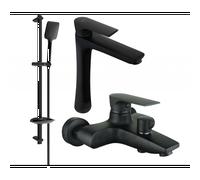 Mexen Axel DB62 ensemble de baignoire, noir - 73813DB62-70 5373 5907709184145