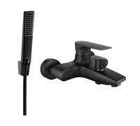Mexen Axel R72 robinet de bain avec ensemble de douche, noir - 7383R72-70 5389 5907709188631