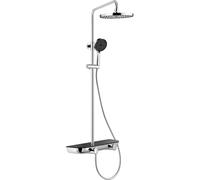 Mexen Axis ensemble de douche mural avec pomme de douche et mitigeur, chrome/noir - 78112-71 52865 5905315927996