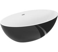 Mexen Baignoire autoportante Nike 175 x 100 cm, blanc/noir, bonde en acier inoxydable - 54071751075-97
