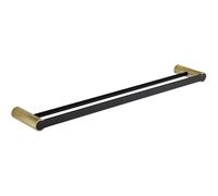 Mexen Base double porte-serviettes noir/or - 7088225-57 15805 5907709155411