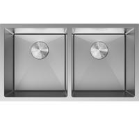 Mexen Binox évier en acier inoxydable 2 bacs 800 x 450 mm, inox - 6421802000-01