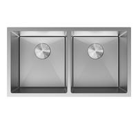 Mexen Binox évier en acier inoxydable 2 bacs 800 x 450 mm, inox - 6421802000-01