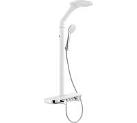 Mexen Bolt ensemble de douche apparent avec pomme de douche et robinet, blanc/chrome - 78108-20 52840 5905315927828