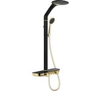 Mexen Bolt ensemble de douche externe avec pomme de douche et mitigeur, noir/or - 78108-75 52844 5905315927866