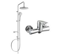 Mexen Carl ensemble de douche en saillie avec pomme de douche et mitigeur de douche Kama, chrome - 72540240-00 6082 5907709181663