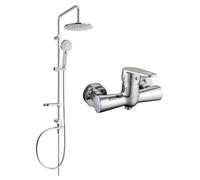 Mexen Carl ensemble de douche en saillie avec pommeau de douche et robinet de douche Kama, chrome - 72540240-00