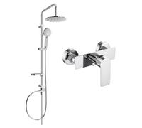 Mexen Carl ensemble de douche en surface avec pommeau de douche et mitigeur de douche Alfa, chrome - 745740240-00 6106 5907709181892