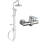 Mexen Carl ensemble de douche en surface avec pommeau de pluie et robinet de douche Pecos, chrome - 72740240-00