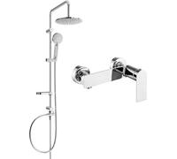 Mexen Carl ensemble de douche externe avec pommeau de douche et mitigeur Zero, chrome - 71140240-00