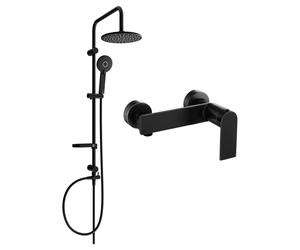 Mexen Carl ensemble de douche sur surface avec pomme de douche et mitigeur de douche Zero, noir - 71140240-70 6046 5907709181304