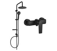 Mexen Carl robinet de douche en saillie avec douche de tête et robinet Lynx, noir - 745940240-70