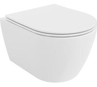 Mexen Carmen Cuvette de WC sans rebord avec plaque mince à chute lente, duroplast, blanc - 30880400