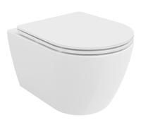 Mexen Carmen cuvette WC sans rebord avec siège à fermeture lente slim, duroplast, blanc brillant - 30880300 4419 5907709113541