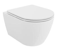 Mexen Carmen cuvette WC sans rebord Tornado avec abattant à descente amortie slim, duroplast, blanc brillant - 30880300T 61521 5905315577665