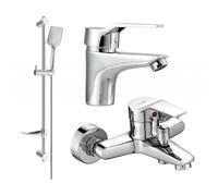 Mexen Caro DF62 ensemble de bain, chrome - 746603DF62-00 5394 5907709184206