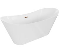 Mexen Celia baignoire autoportante 170 x 75 cm, blanc, vidage or rose - 52331707500-60