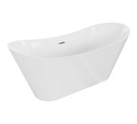 Mexen Celia baignoire autoportante 170 x 75 cm, blanche, trop-plein nickel brossé - 52331707500-97 46035 5905315380807