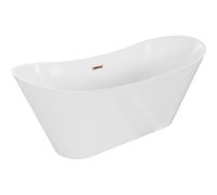 Mexen Celia baignoire autoportante 170 x 75 cm, blanche, trop-plein or rose - 52331707500-60 46029 5905315380753