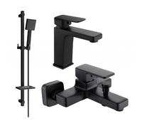 Mexen Cetus DQ45 ensemble de baignoire, noir - 744303DQ45-70 5419 5907709184336
