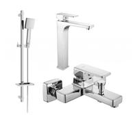 Mexen Cetus DQ45 ensemble de bain, chrome - 744313DQ45-00 5423 5907709184374