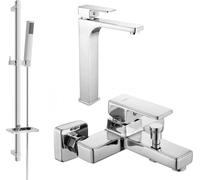 Mexen Cetus DQ77 Ensemble de bain, chrome - 744313DQ77-00