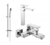 Mexen Cetus DQ77 ensemble de bain, chrome - 744313DQ77-00 5420 5907709184343