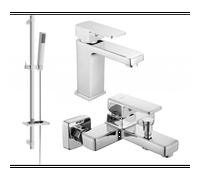 Mexen Cetus DQ77 set de baignoire, chrome - 744303DQ77-00 5414 5907709184282