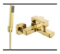 Mexen Cetus R77 robinet de baignoire avec ensemble de douche, or - 74433R77-50 5439 5907709188334