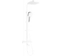 Mexen CQ33 ensemble bain-douche avec pomme de douche et mitigeur thermostatique, blanc/chrome - 779103395-21 2168 5907709142657