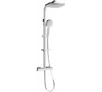 Mexen CQ33 ensemble de douche extérieure avec pomme de douche et mitigeur thermostatique, chromé - 772503395-00 2051 5907709142008