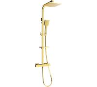 Mexen CQ45 ensemble de douche encastré avec pomme de douche et robinet thermostatique, doré - 772504595-50 2055 5907709142046