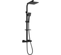 Mexen CQ45 kit de douche extérieur avec pomme de douche et mitigeur thermostatique, noir - 772504595-70