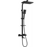 Mexen CQ54 ensemble bain-douche avec pomme de douche et mitigeur thermostatique, noir/chrome - 779105495-71 2178 5907709142756
