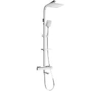 Mexen CQ62 ensemble bain-douche avec pomme de douche et robinet thermostatique, chrome - 779106295-00 2181 5907709142763