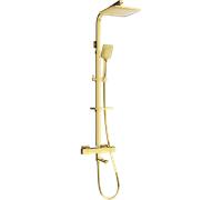 Mexen CQ62 ensemble bain-douche avec pomme de douche et robinet thermostatique, or - 779106295-50 2183 5907709142787